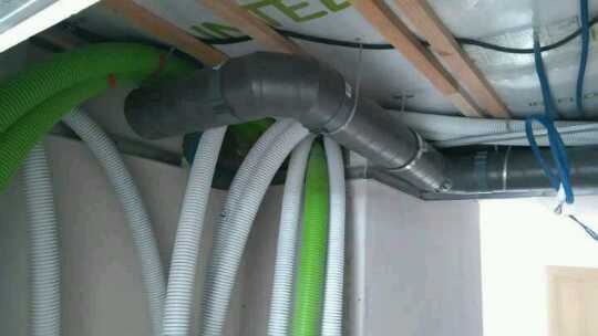 Réseau de ventilation double flux